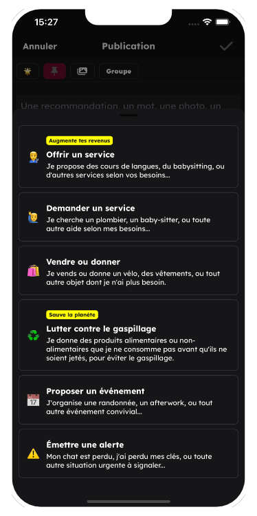 Publie ce que tu veux, quand tu veux !