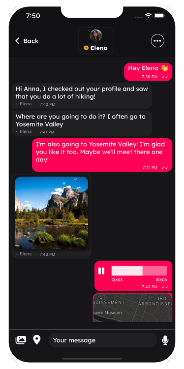 Chat with members