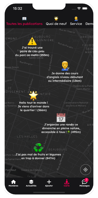 Explore ce qui se passe autour de toi